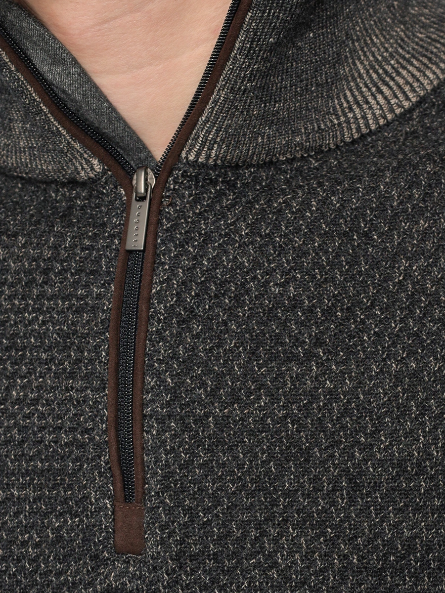 Меланжевый джемпер-тройер